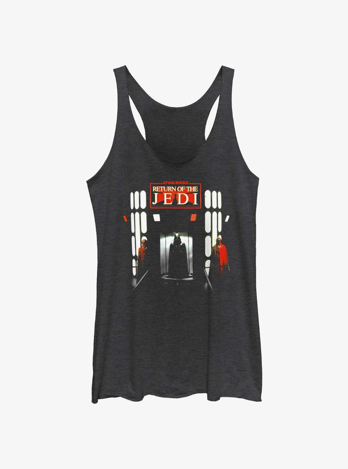 Star Wars Return Of The Jedi Scene Poster Womens Tank Top, BLK HTR, hi-res