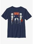 Star Wars Return Of The Jedi Scene Poster Youth T-Shirt, NAVY, hi-res