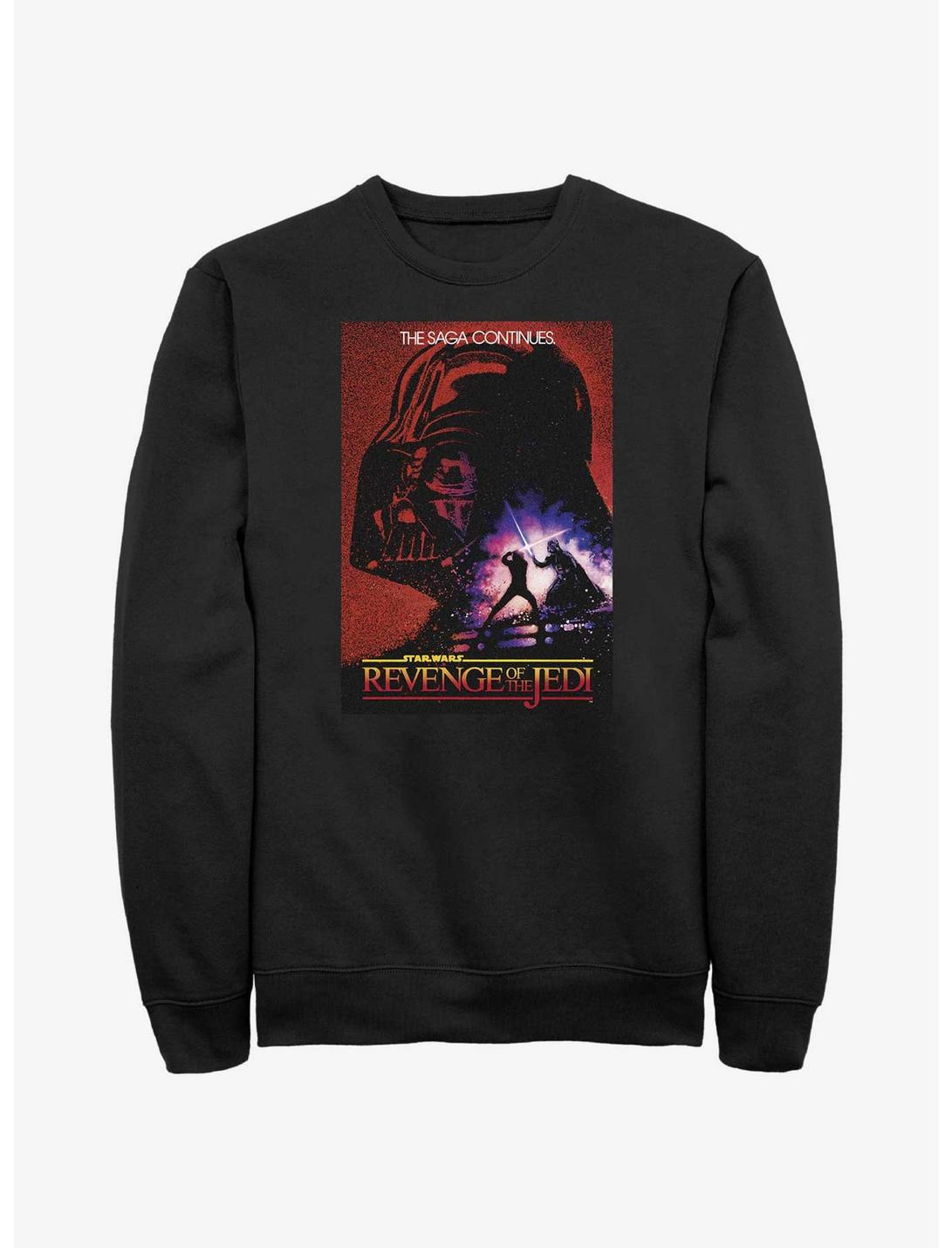Star Wars Return Of The Jedi The Saga Contiues Sweatshirt, BLACK, hi-res