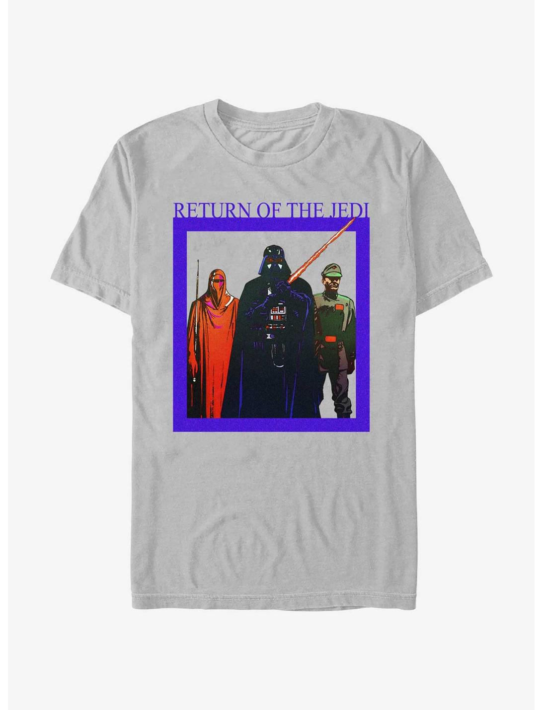 Star Wars Return OF The Jedi Characters Box T-Shirt, SILVER, hi-res