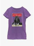 Star Wars Return Of The Jedi Darth Vader Badge Youth Girls T-Shirt, PURPLE BERRY, hi-res