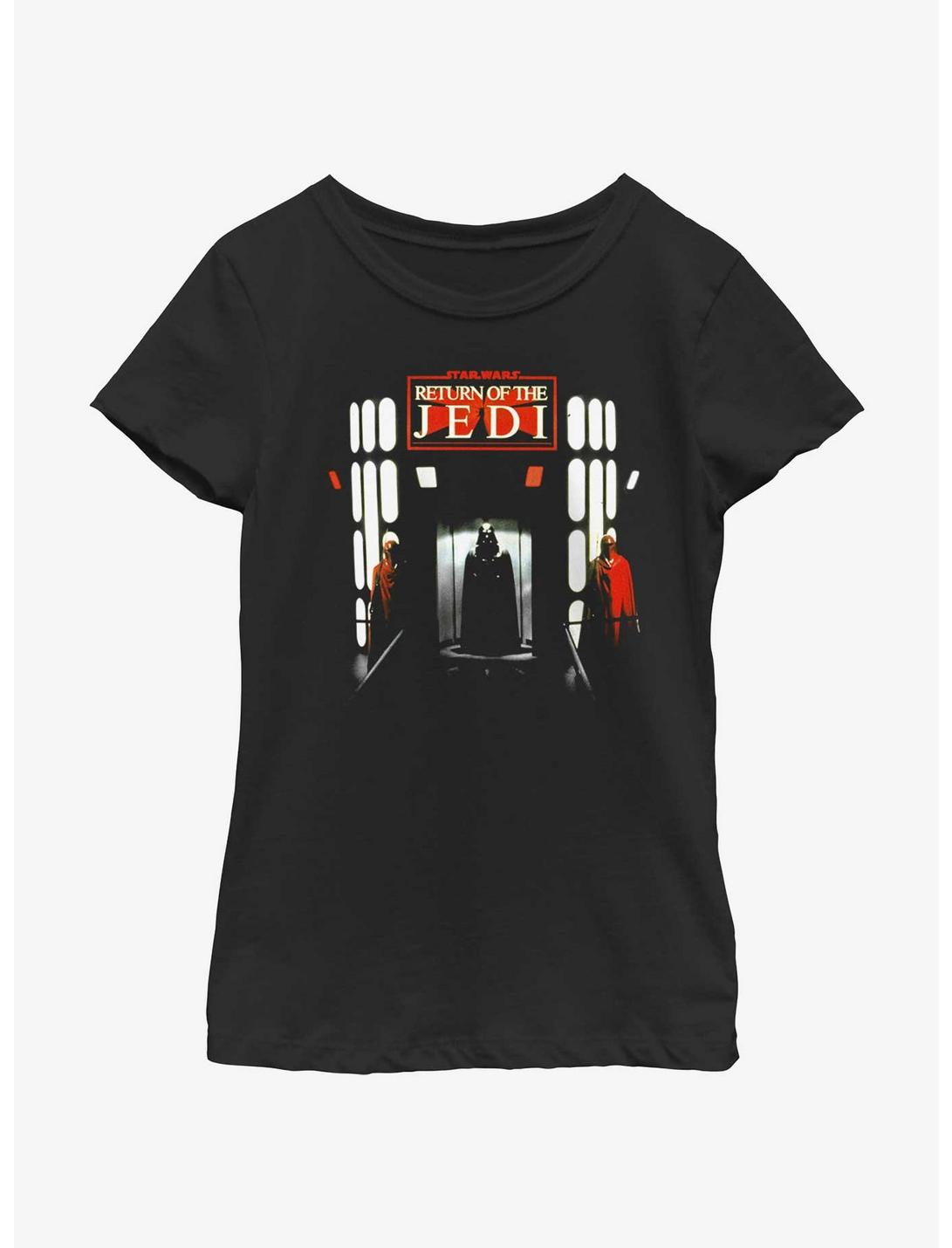 Star Wars Return Of The Jedi Scene Poster Youth Girls T-Shirt, BLACK, hi-res