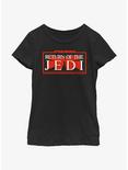 Star Wars Return Of The Jedi Title Logo Youth Girls T-Shirt, BLACK, hi-res