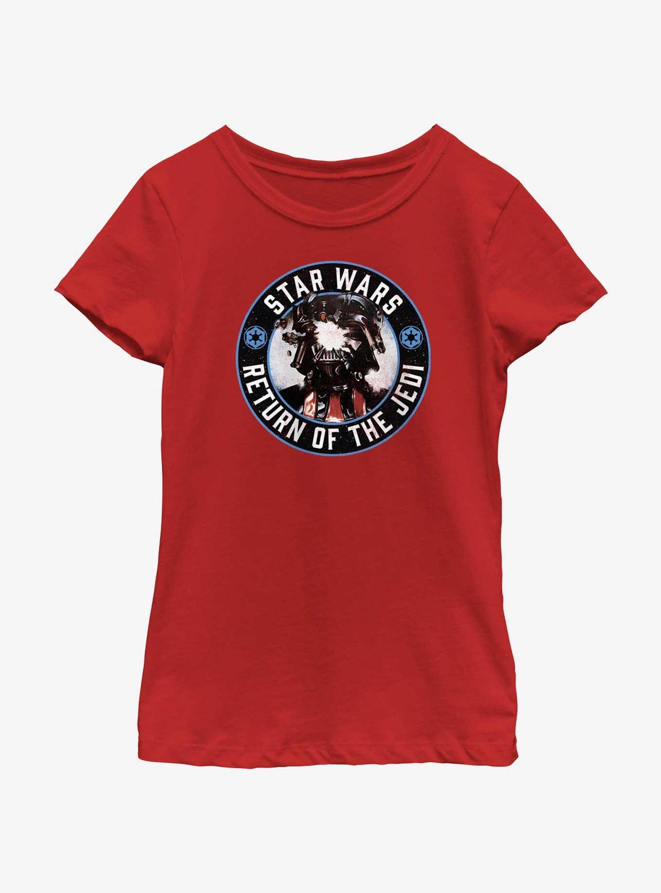 Star Wars Return Of The Jedi Vader Icon Youth Girls T-Shirt, RED, hi-res
