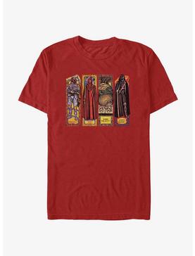 Star Wars Return Of The Jedi Stained Glass Character PanelsT-Shirt, , hi-res