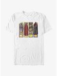 Star Wars Return Of The Jedi Stained Glass Character PanelsT-Shirt, WHITE, hi-res