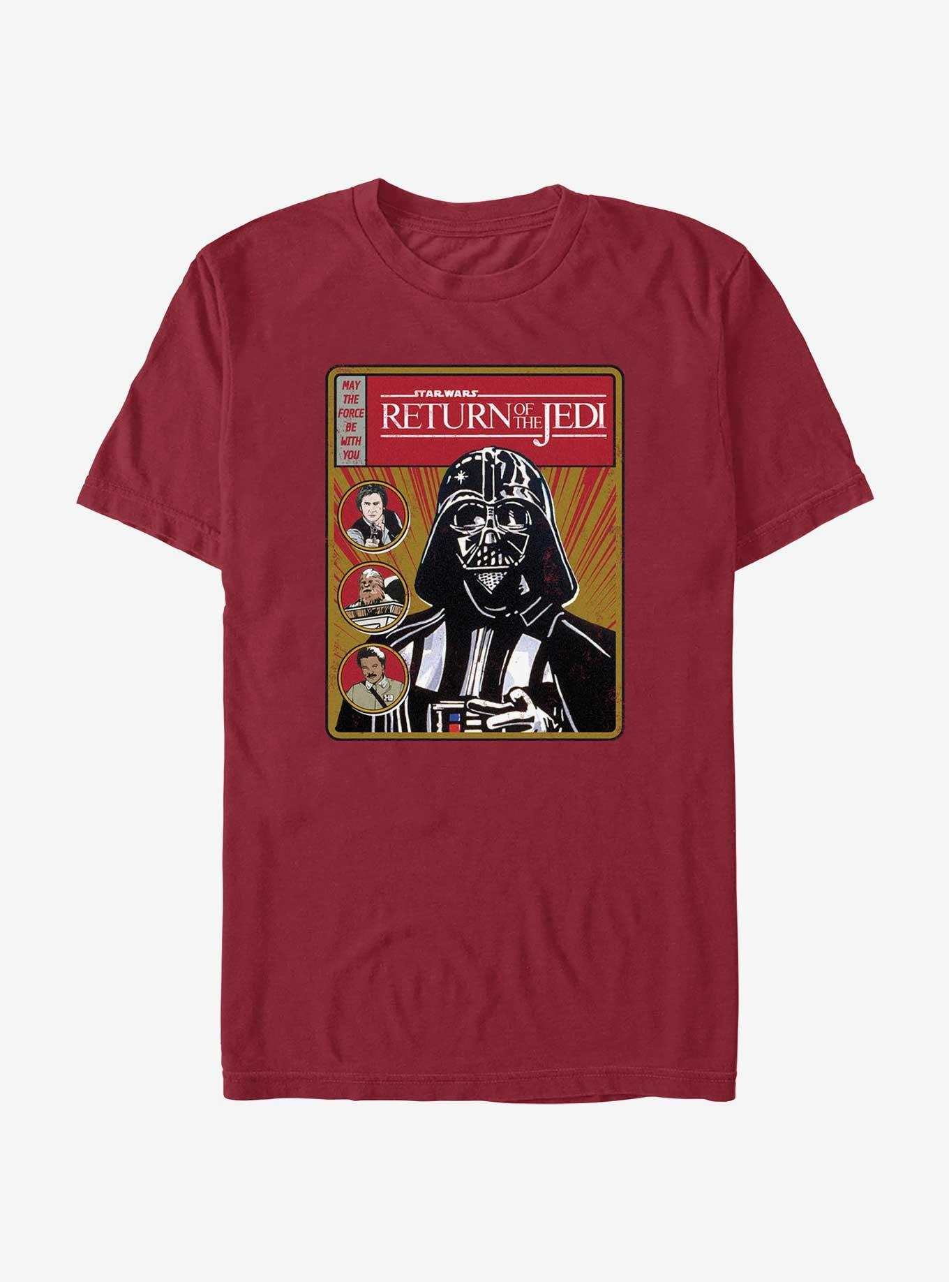 Star Wars Return Of The Jedi Vader Cover T-Shirt, CARDINAL, hi-res