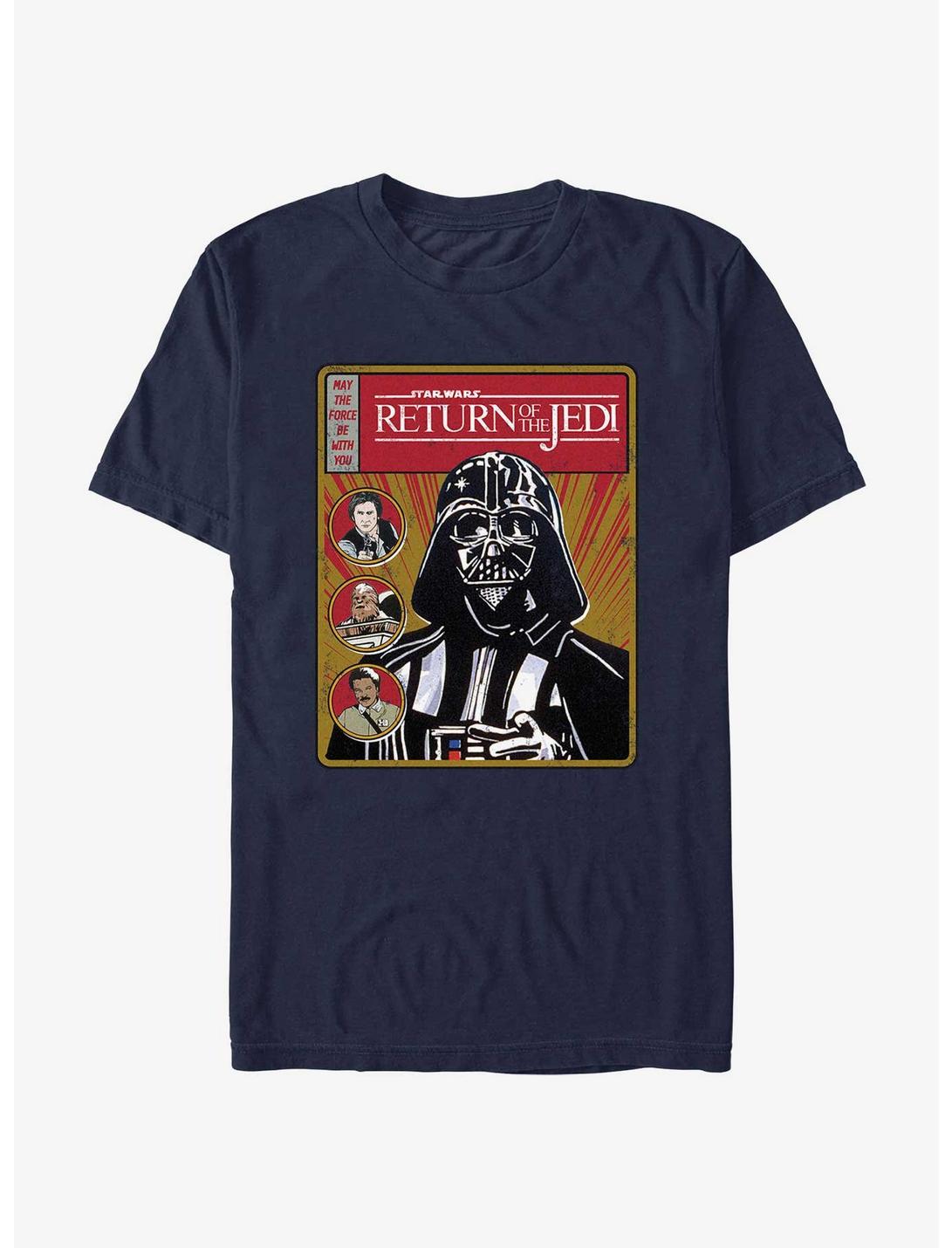Star Wars Return Of The Jedi Vader Cover T-Shirt, NAVY, hi-res