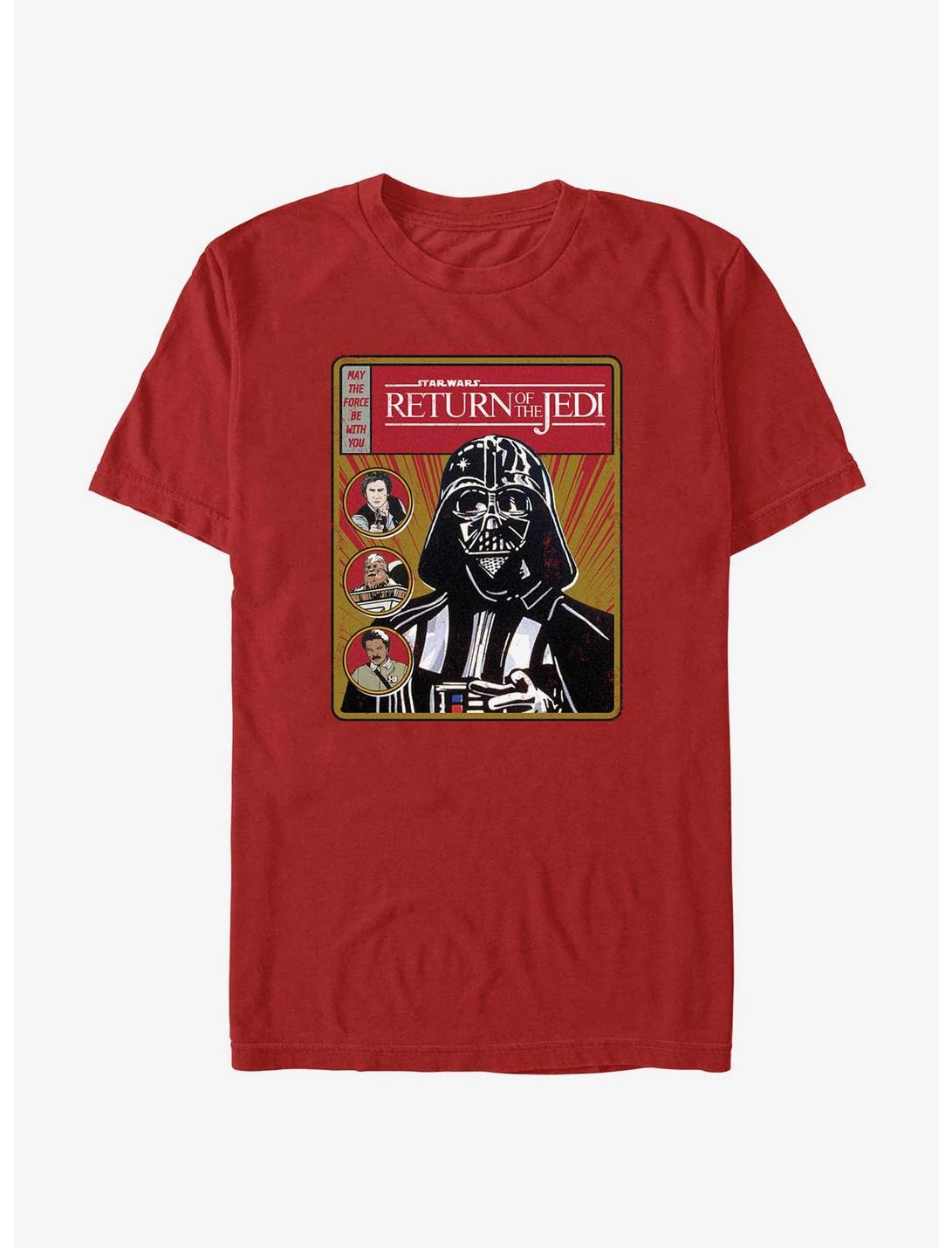 Star Wars Return Of The Jedi Vader Cover T-Shirt, RED, hi-res