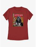 Star Wars Return Of The Jedi Vader Cover Womens T-Shirt, RED, hi-res