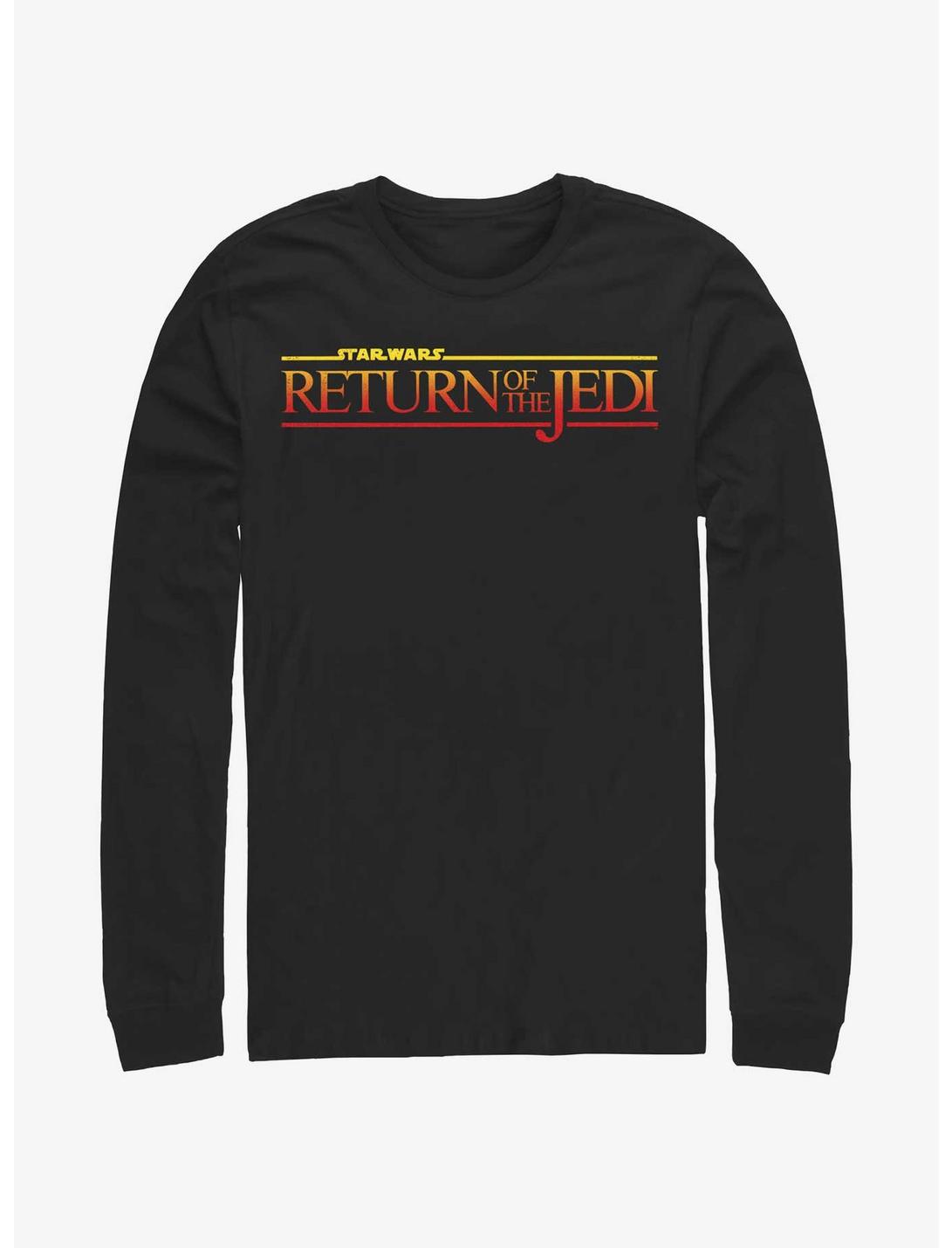 Star Wars Return Of The Jedi Sunset Logo Long-Sleeve T-Shirt, BLACK, hi-res