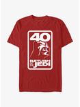 Star Wars Return Of The Jedi 40th Anniversary Badge T-Shirt, RED, hi-res