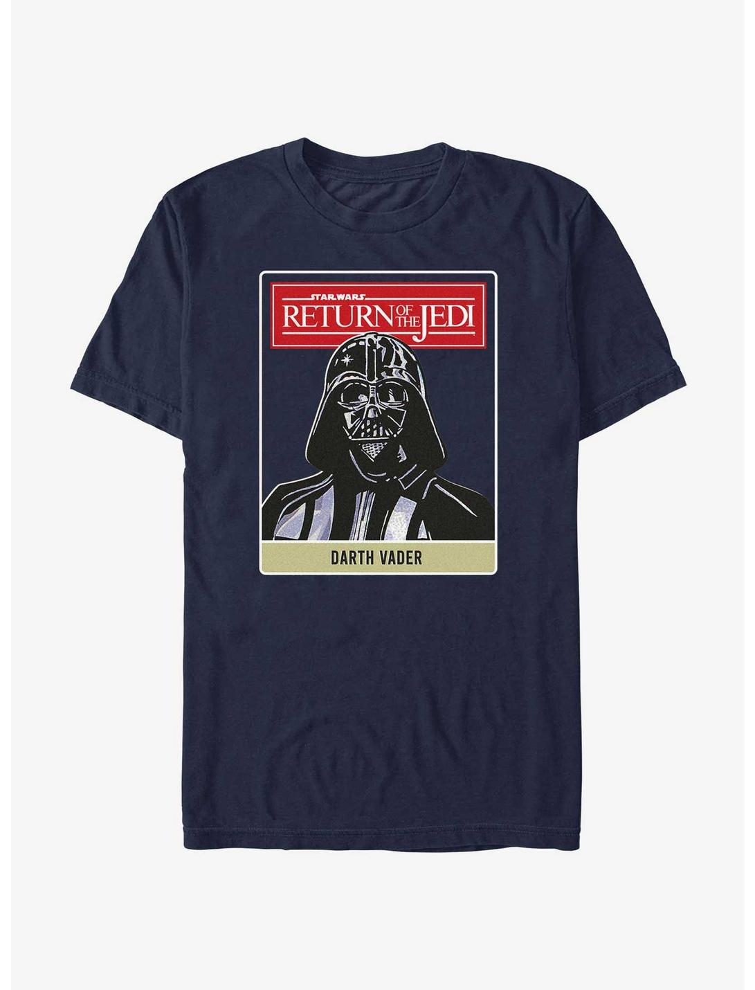Star Wars Return Of The Jedi Darth Vader Badge T-Shirt, NAVY, hi-res