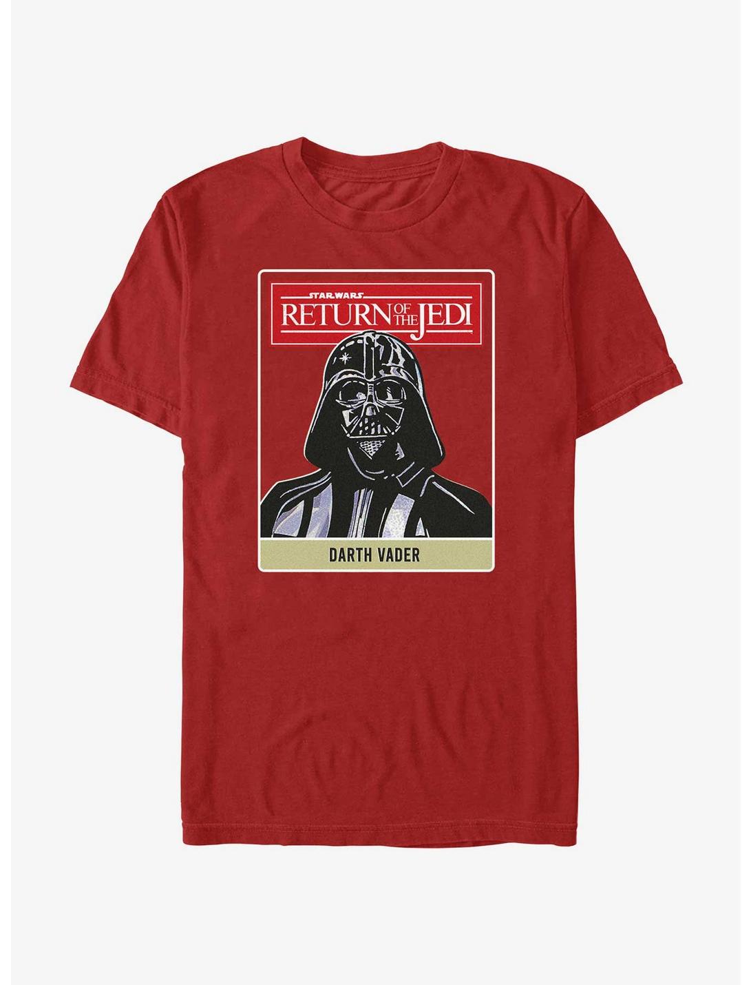 Star Wars Return Of The Jedi Darth Vader Badge T-Shirt, RED, hi-res