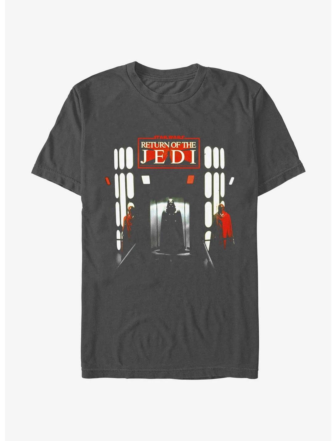 Star Wars Return Of The Jedi Scene Poster T-Shirt, CHARCOAL, hi-res