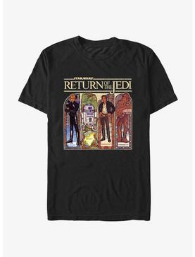 Star Wars Return Of The Jedi Stained Glass Characters T-Shirt, , hi-res