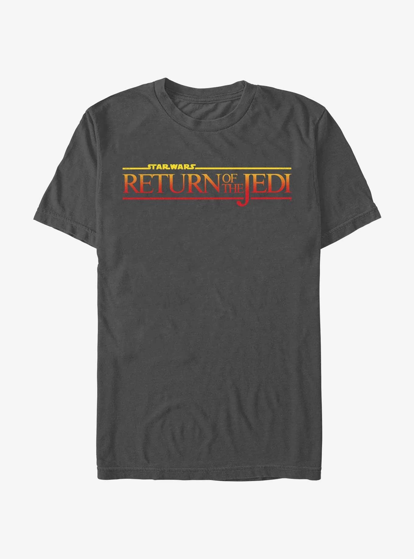 Star Wars Return Of The Jedi Sunset Logo T-Shirt, CHARCOAL, hi-res view 1