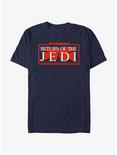 Star Wars Return Of The Jedi Title Logo T-Shirt, NAVY, hi-res