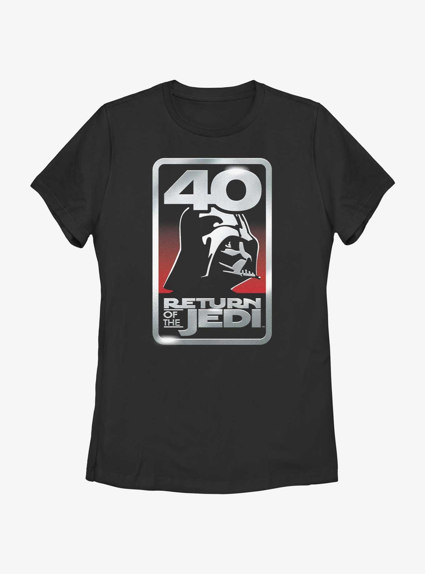 Star Wars Return Of The Jedi 40th Anniversary Womens T-Shirt, BLACK, hi-res