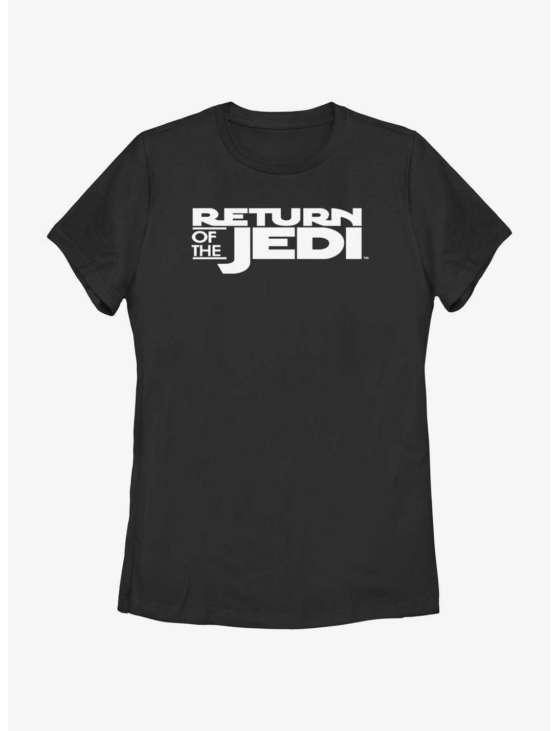 Star Wars Return Of The Jedi Logo Womens T-Shirt, BLACK, hi-res