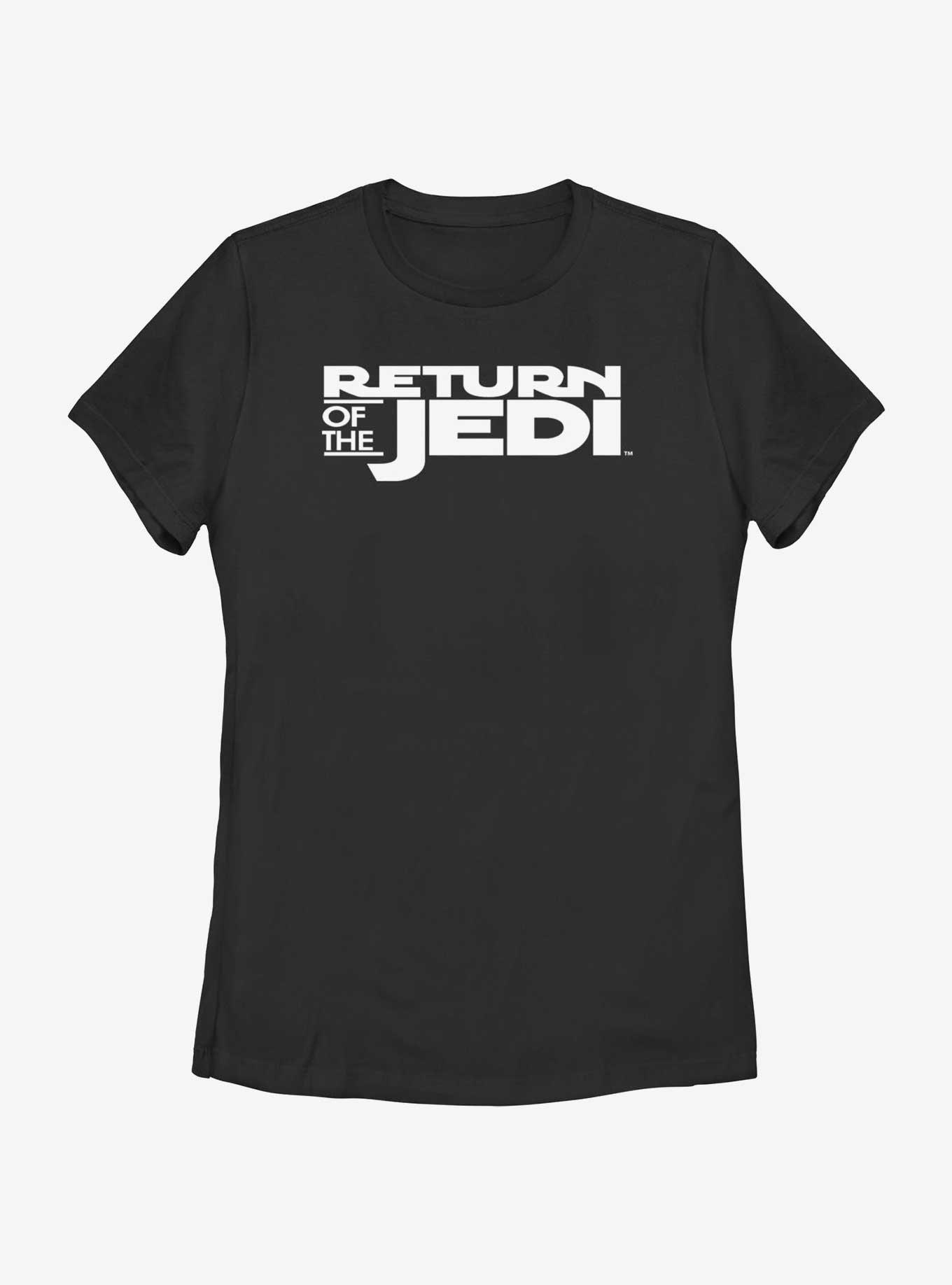 Star Wars Return Of The Jedi Logo Womens T-Shirt, BLACK, hi-res