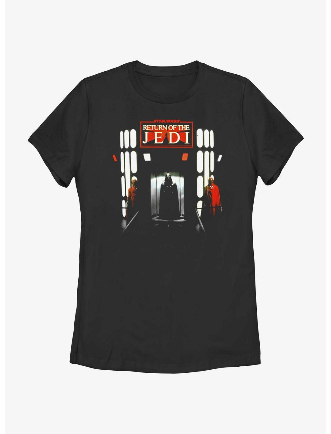 Star Wars Return Of The Jedi Scene Poster Womens T-Shirt, BLACK, hi-res