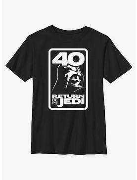 Star Wars Return Of The Jedi 40th Anniversary Badge Youth T-Shirt, , hi-res