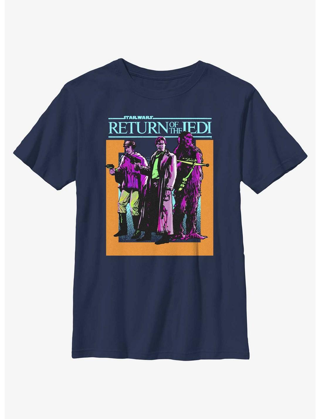 Star Wars Return Of The Jedi Comic Cover Youth T-Shirt, NAVY, hi-res