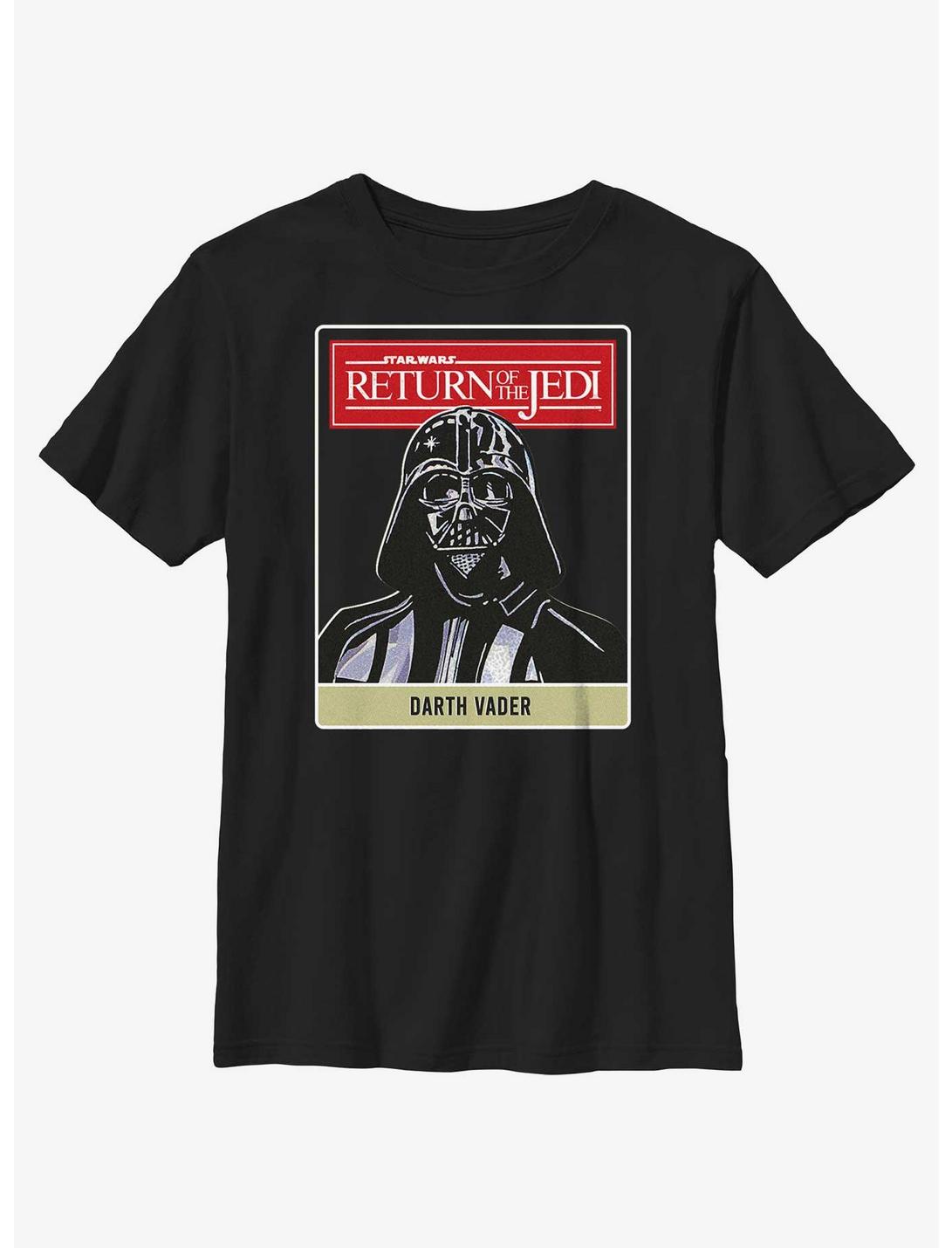 Star Wars Return Of The Jedi Darth Vader Badge Youth T-Shirt, BLACK, hi-res