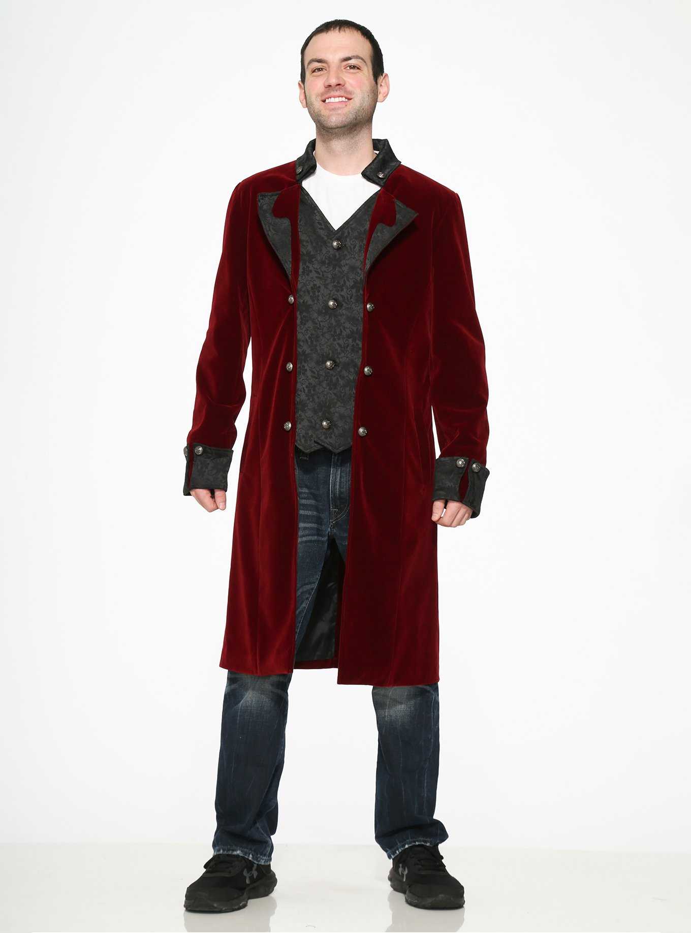 Hot topic red on sale coat