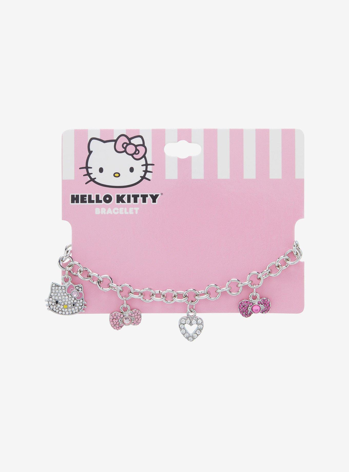 Hello Kitty, Bags, Hello Kitty Black Chain Purse 2 Large Compartment