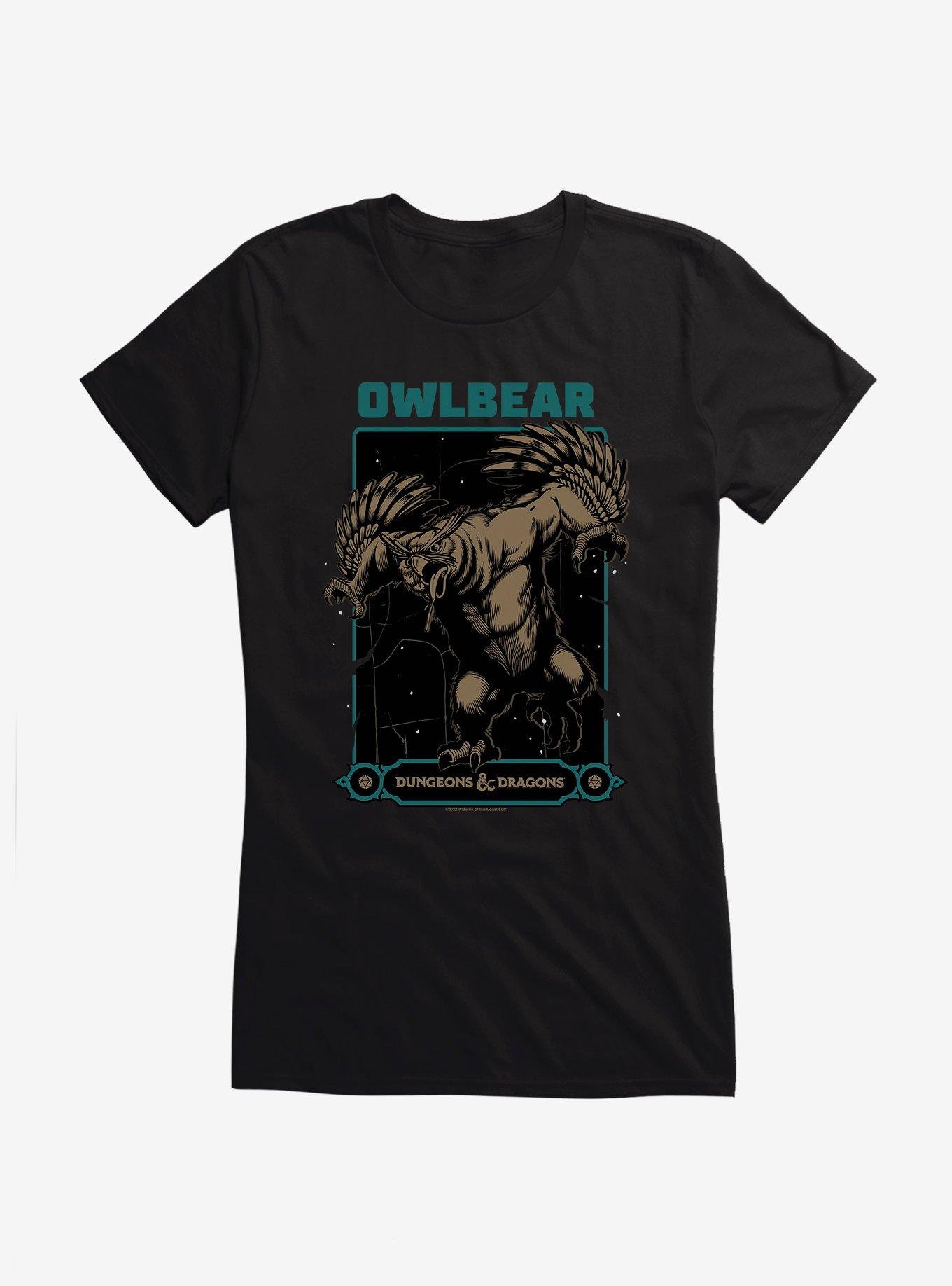 Dungeons & Dragons Owlbear Girls T-Shirt, BLACK, hi-res