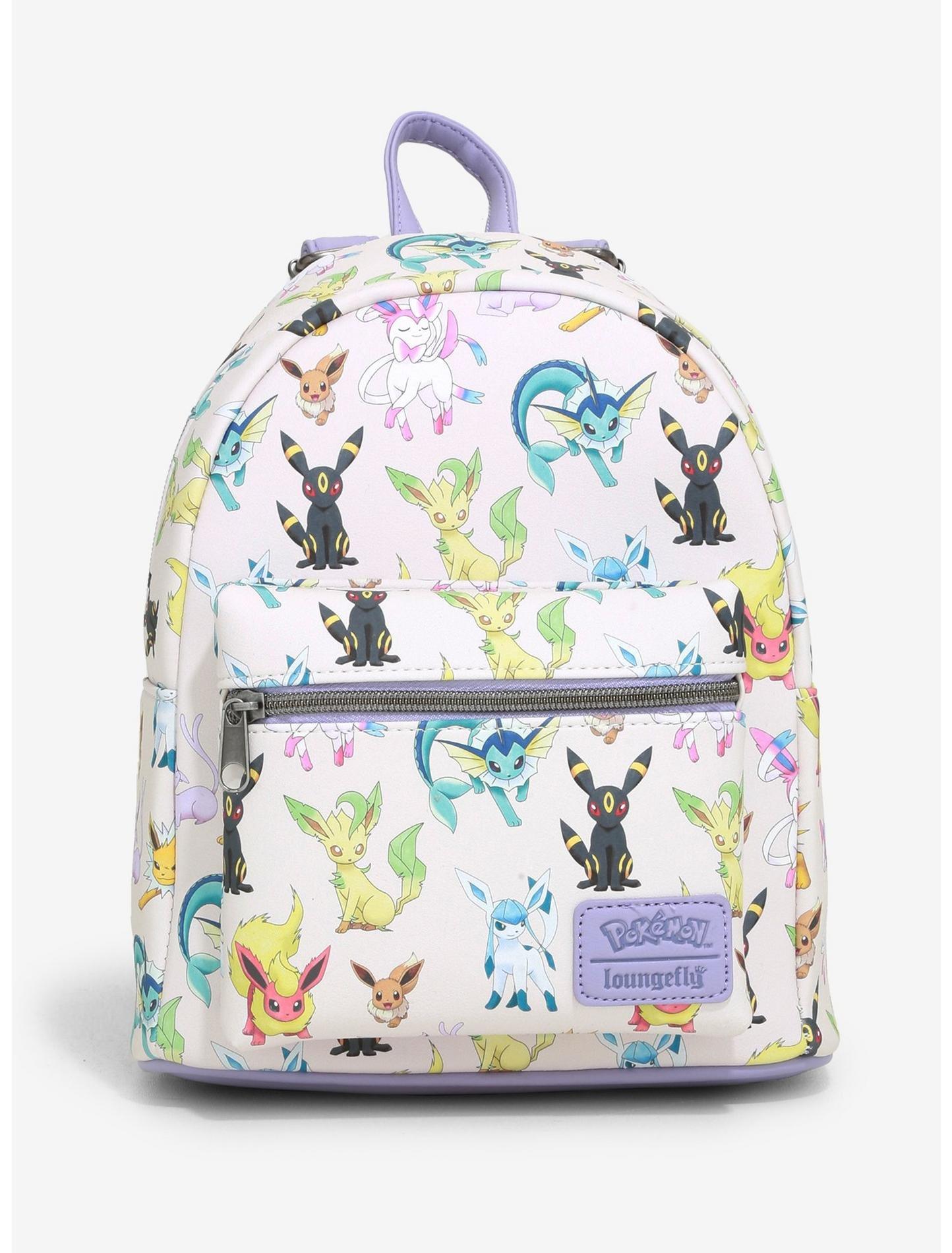 Loungefly Pokemon Eevee Eeveelutions Mini Backpack & Wallet NWT