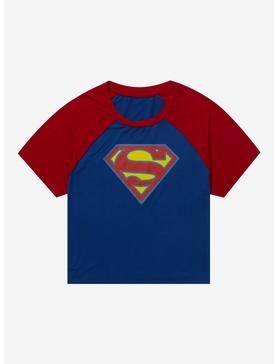 DC Comics The Flash Supergirl Logo Raglan T-Shirt, , hi-res