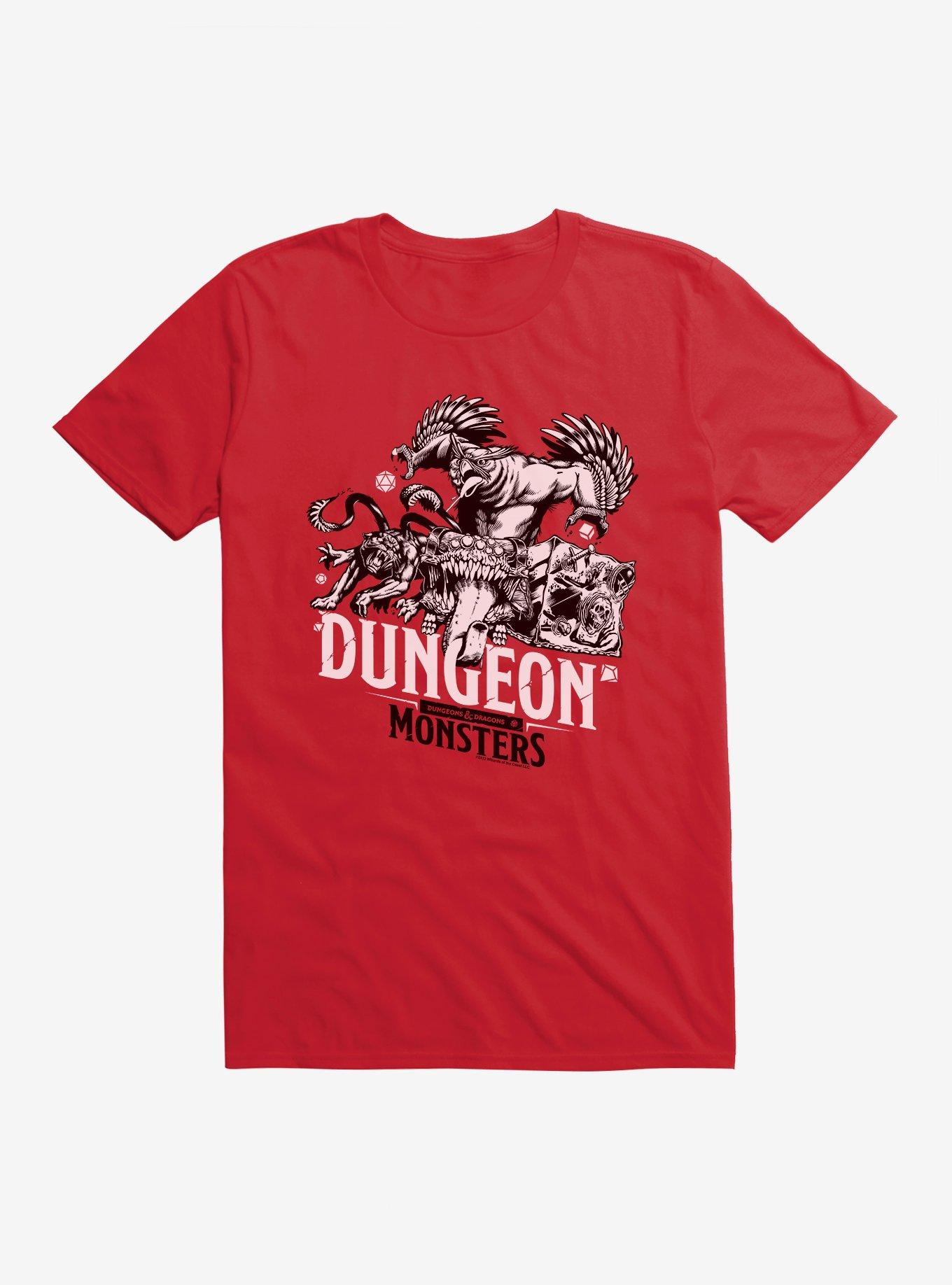 Dungeons & Dragons Monsters Group T-Shirt, RED, hi-res