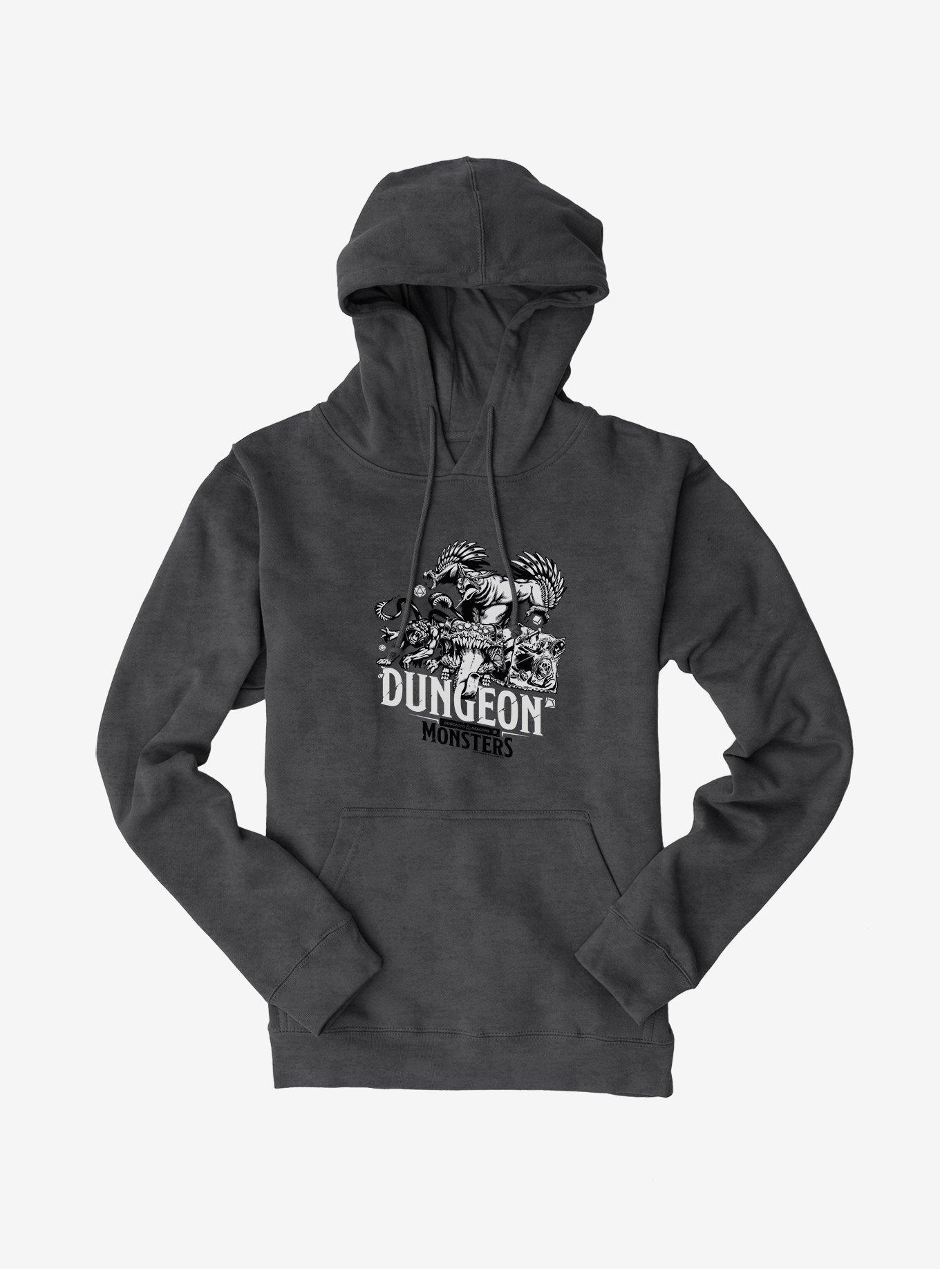 Dungeons & Dragons Monsters Group Hoodie, CHARCOAL HEATHER, hi-res