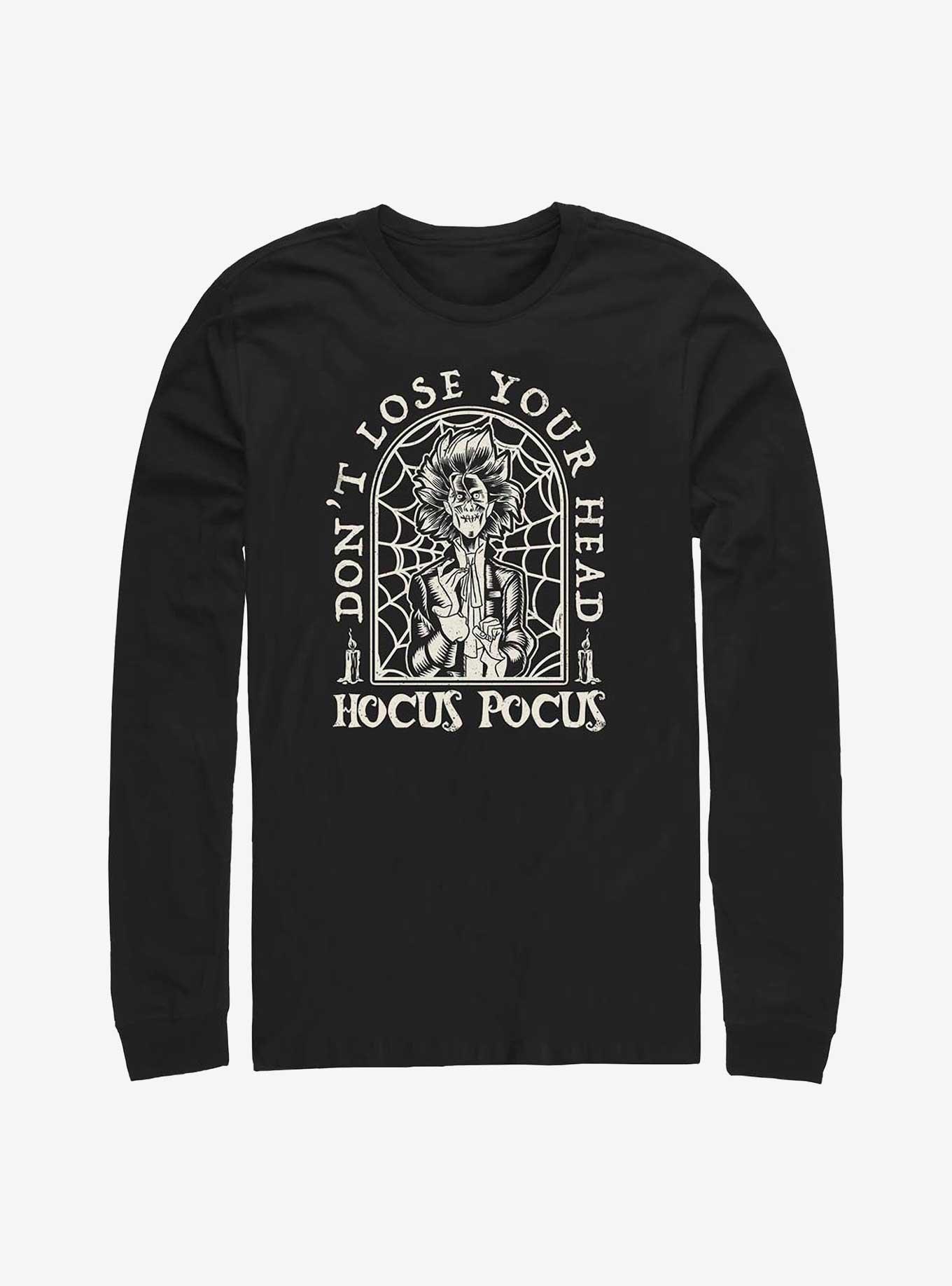Disney Hocus Pocus 2 Don't Lose Your Head Billy Tombstone Long-Sleeve T-Shirt, BLACK, hi-res