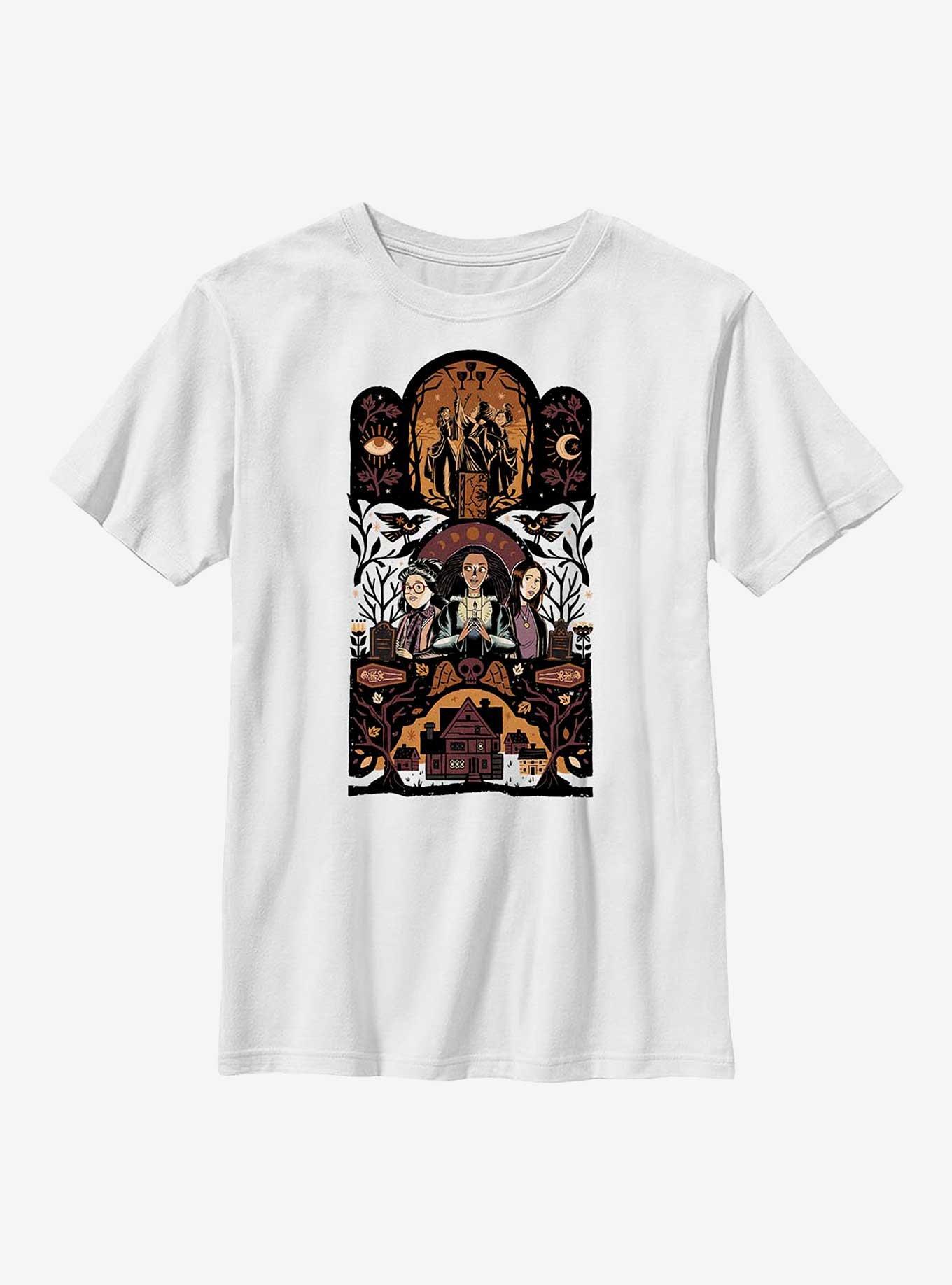 Disney Hocus Pocus 2 Character Triptic Youth T-Shirt, , hi-res