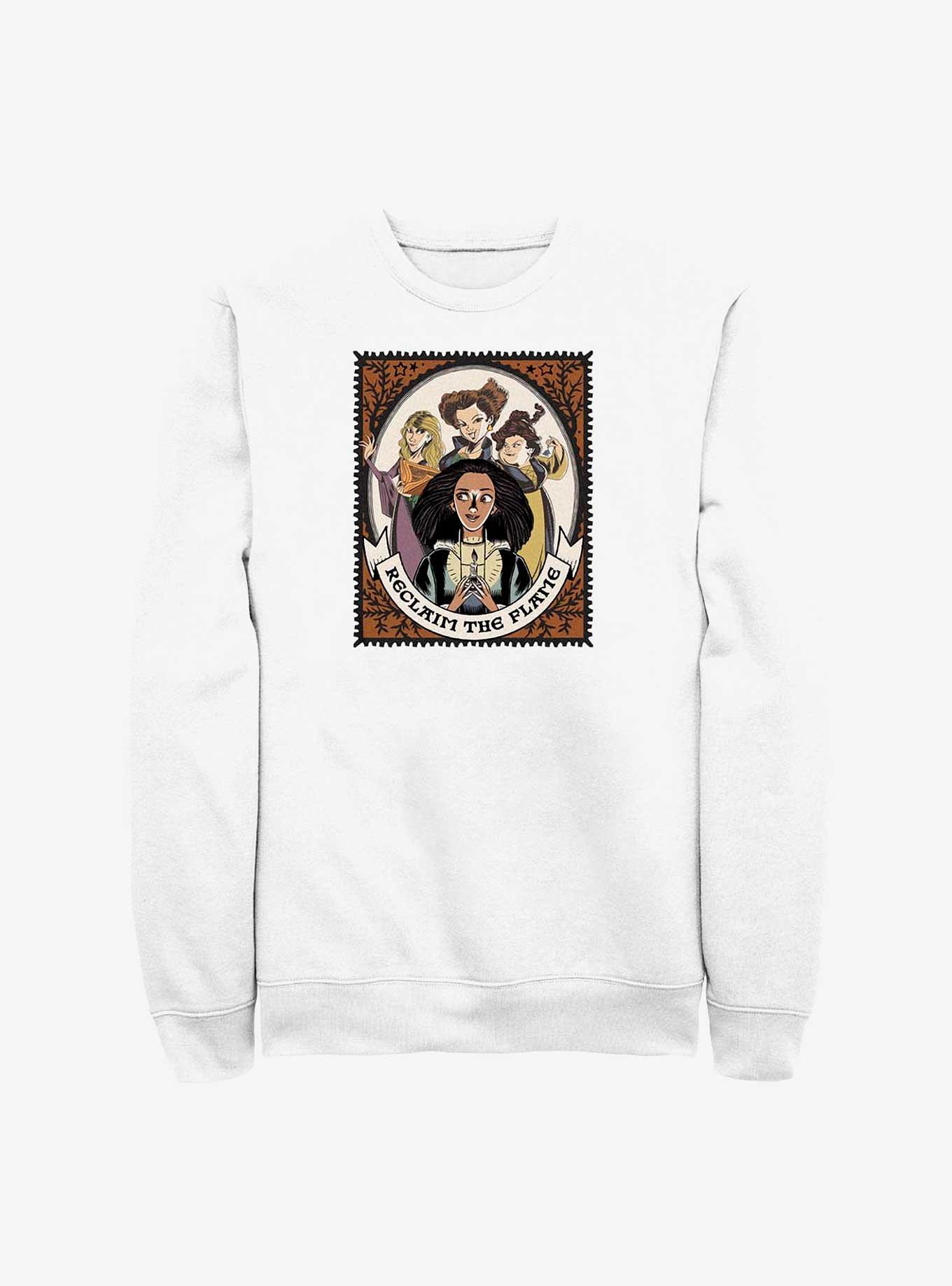 Disney Hocus Pocus 2 Reclaim The Flame Stamp Sweatshirt, WHITE, hi-res