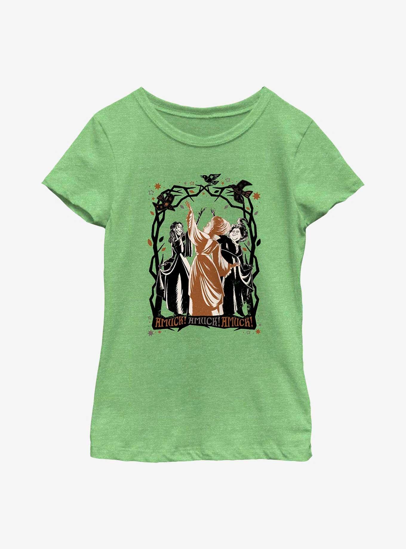 Disney Hocus Pocus 2 Amuck Amuck Amuck Youth Girls T Shirt