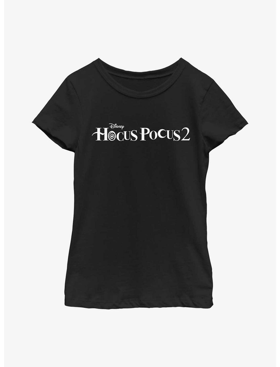 Disney Hocus Pocus 2 Logo Youth Girls T-Shirt, BLACK, hi-res