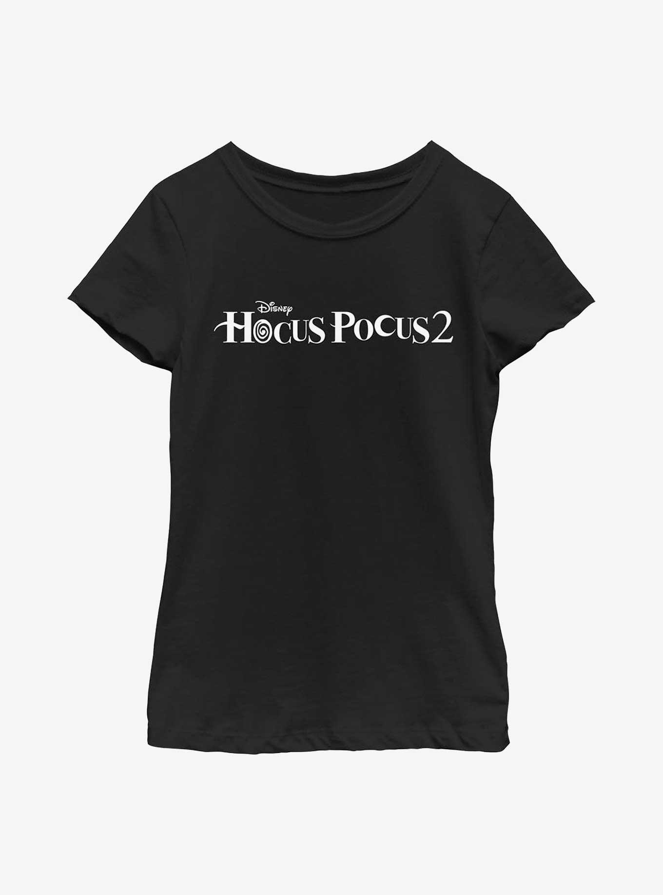 Disney Hocus Pocus 2 Logo Youth Girls T-Shirt, BLACK, hi-res