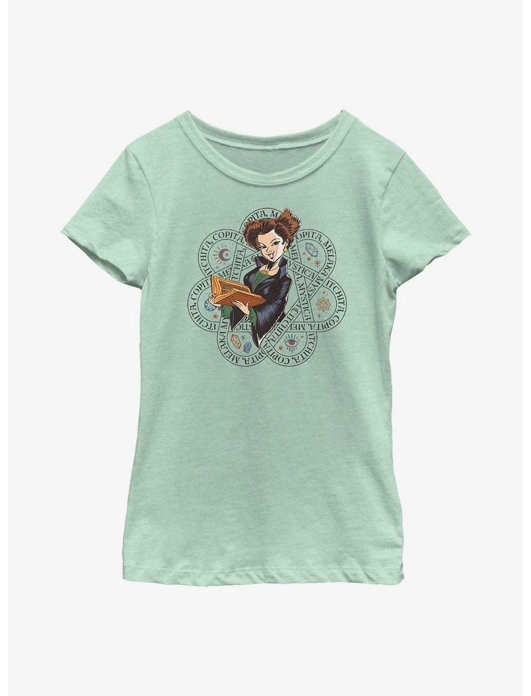 Disney Hocus Pocus 2 Winnie Sanderson Runes Youth Girls T-Shirt, MINT, hi-res