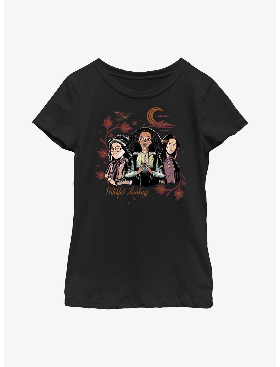 Disney Hocus Pocus 2 Witchful Thinking Youth Girls T-Shirt, BLACK, hi-res