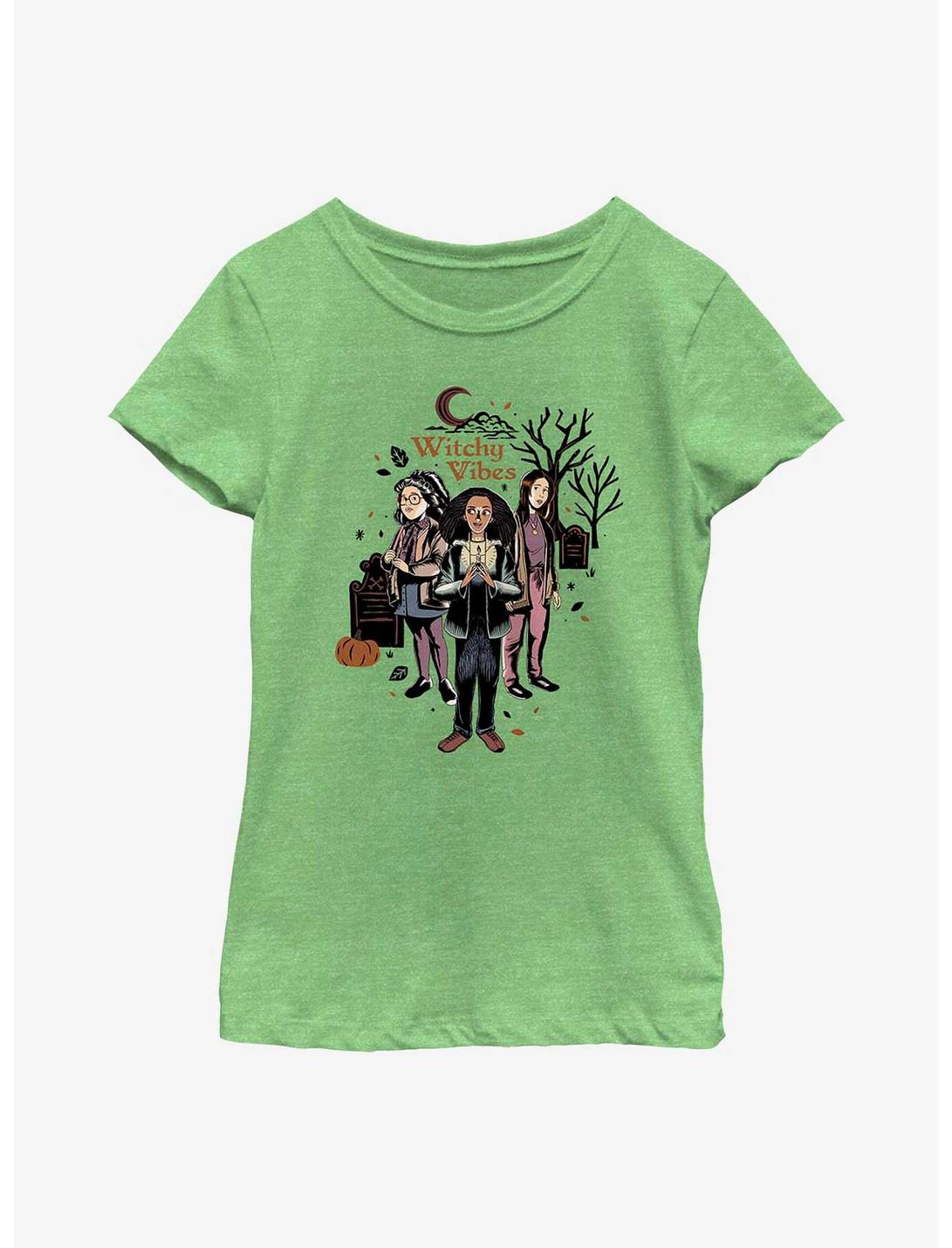 Plus Size Disney Hocus Pocus 2 Witchy Vibes Youth Girls T-Shirt, GRN APPLE, hi-res