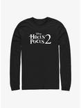 Disney Hocus Pocus 2 Stacked Logo Long-Sleeve T-Shirt, BLACK, hi-res