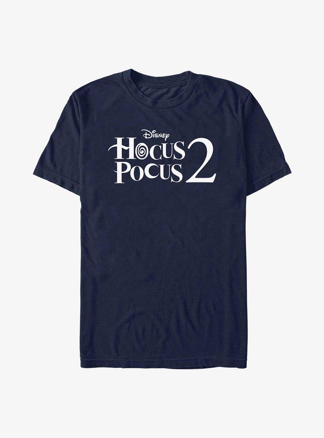 Disney Hocus Pocus 2 Stacked Logo T-Shirt, NAVY, hi-res