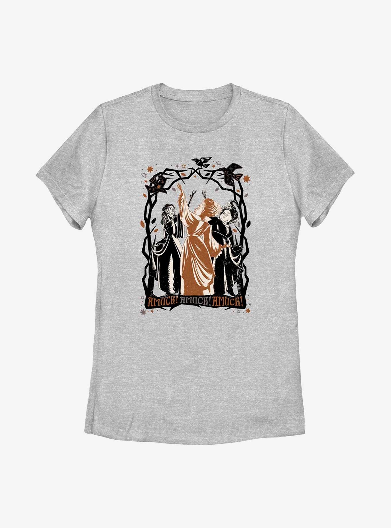 Disney Hocus Pocus 2 Amuck! Amuck! Amuck! Womens T-Shirt, ATH HTR, hi-res