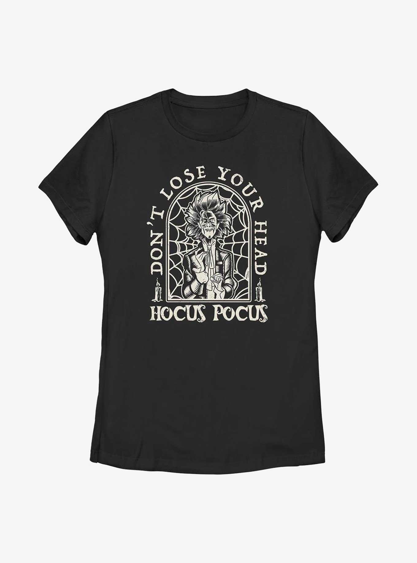 Disney Hocus Pocus 2 Don't Lose Your Head Billy Tombstone Womens T-Shirt, BLACK, hi-res