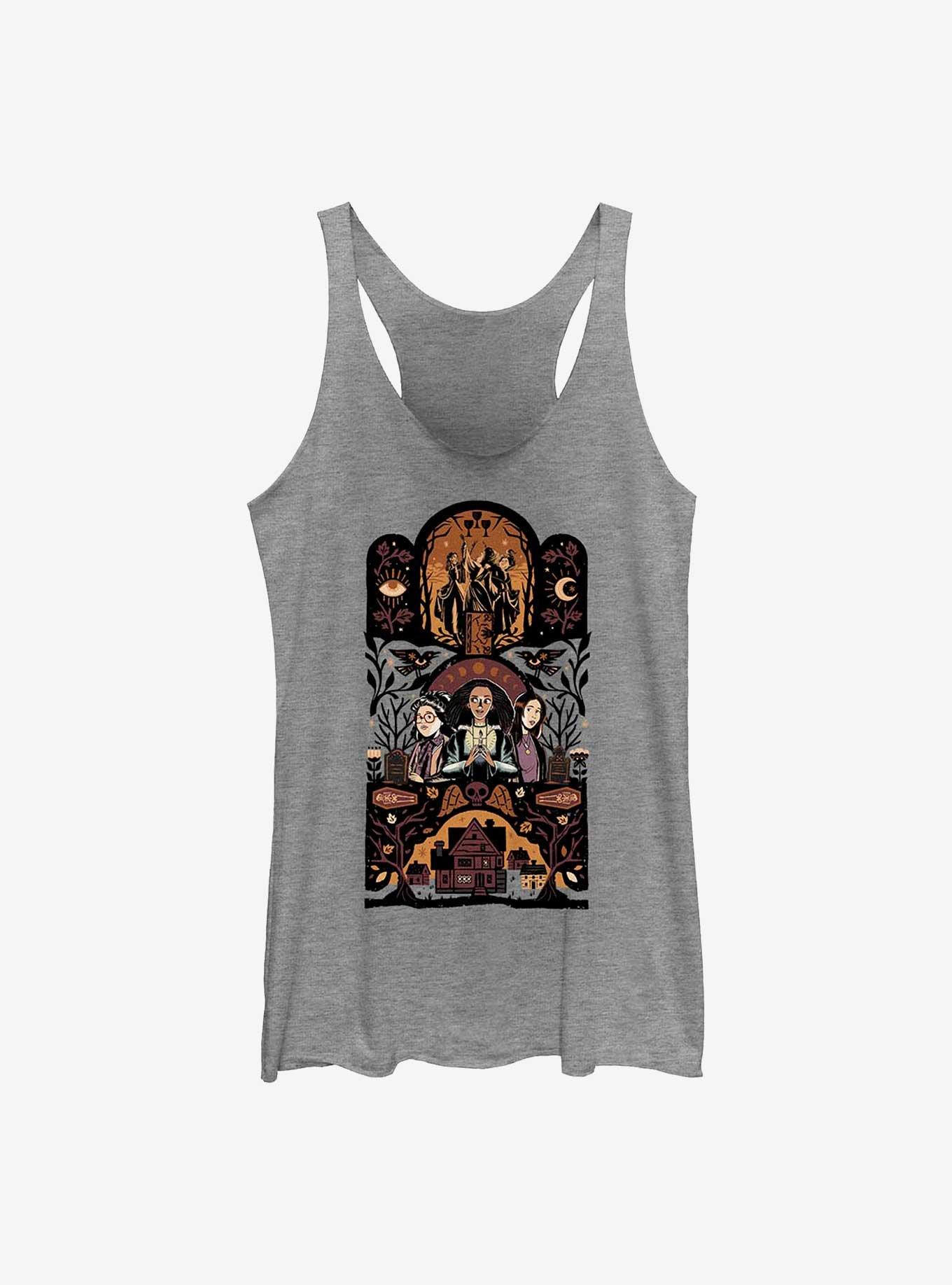 Disney Hocus Pocus 2 Character Triptic Womens Tank Top, GRAY HTR, hi-res